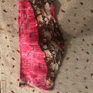 Cotton fabric Pink camo RealTree print for big kid
